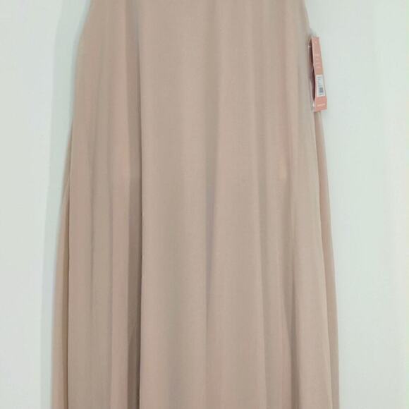 Birdy Grey Spence Taupe Chiffon Convertible Dress Bridesmaid Prom SMALL NWT - Picture 5 of 14